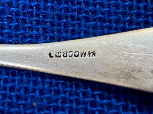 Vintage Pair of Spoon Tea/Coffee Spoon+Big Spoon,Lot 5,800 W&B silver ,Germany, collectors item