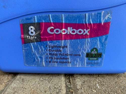 Big Jim Coolbox 8 Litre blue, camping cool box