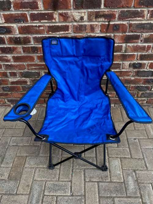 MAC Sport Blue Folding Camping Chair Armchair from Germany