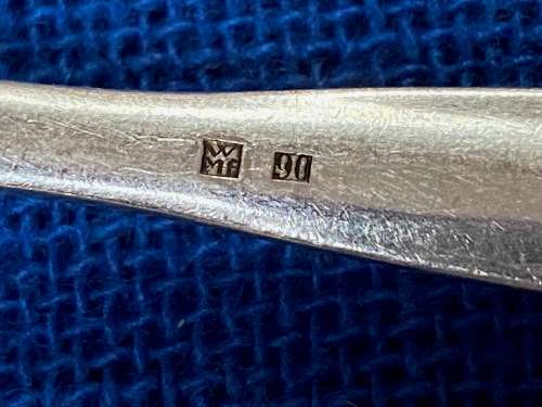 Vintage WMF Cultery Set, Lot 2, 6x knife, 6x fork, 6x spoon,90 silver ,Germany, 18pieces