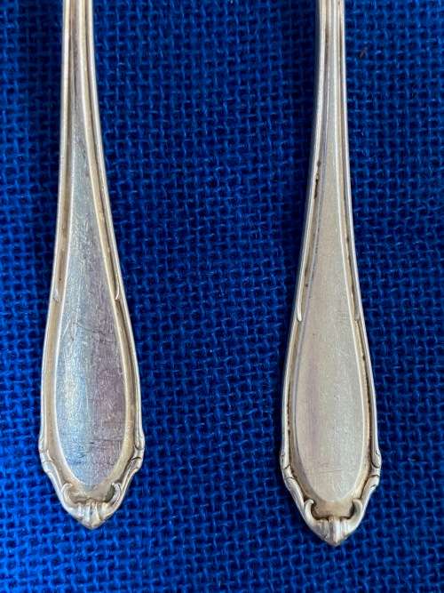 Vintage Spoon Lot 10a , 6x 800 silver Bremer Silberwaren-Fabrik ,BSF,Bremen, Germany,collectors item