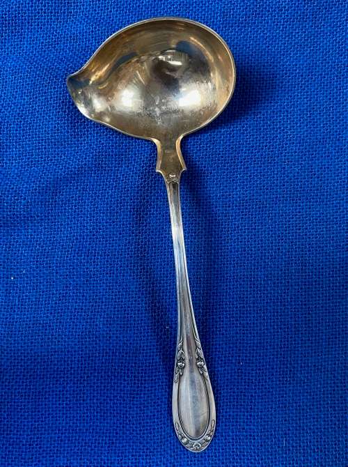 Vintage Sauce Serving Spoon silver 800 JB, Busse Julius - Berlin , Germany, collectors item