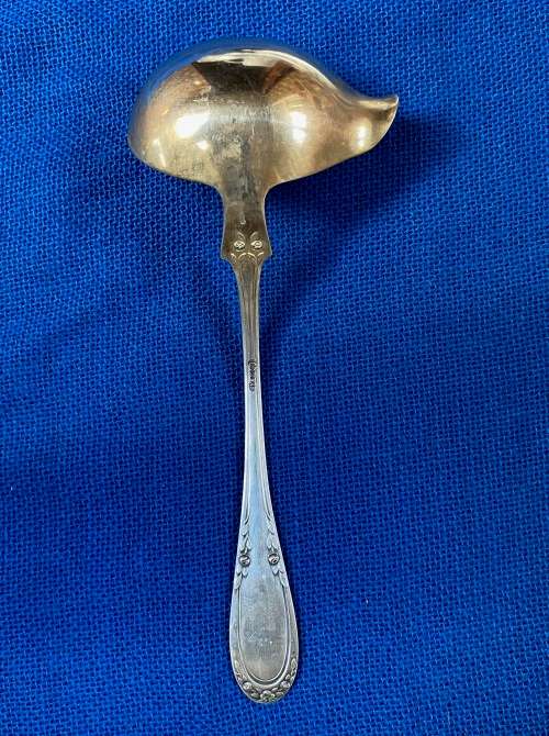 Vintage Sauce Serving Spoon silver 800 JB, Busse Julius - Berlin , Germany, collectors item
