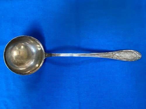 Vintage Soup Serving Spoon silver 800 JB, Busse Julius - Berlin , Germany, collectors item