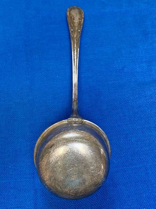 Vintage Soup Serving Spoon silver 800 JB, Busse Julius - Berlin , Germany, collectors item