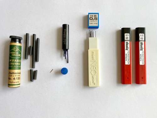 Faber Castell mines + Other mines ,lot, vintage, collectors item