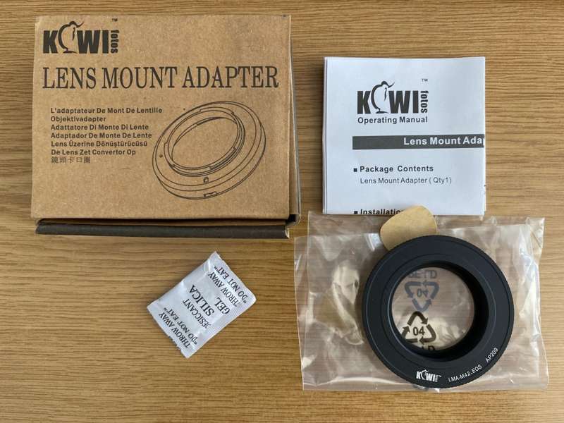 KIWI Foto , Kiwifoto Lens Mount Adapter LMA-M42 for EOS ,new