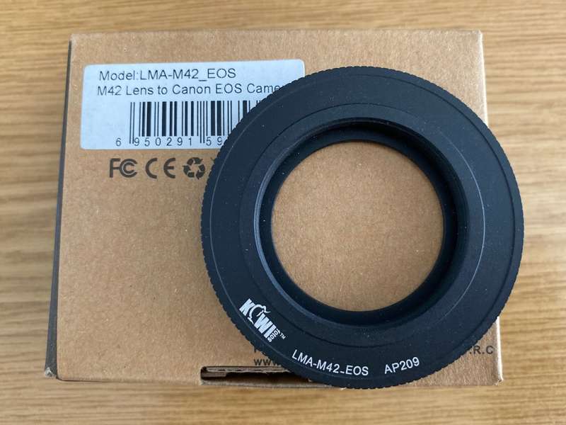KIWI Foto , Kiwifoto Lens Mount Adapter LMA-M42 for EOS ,new