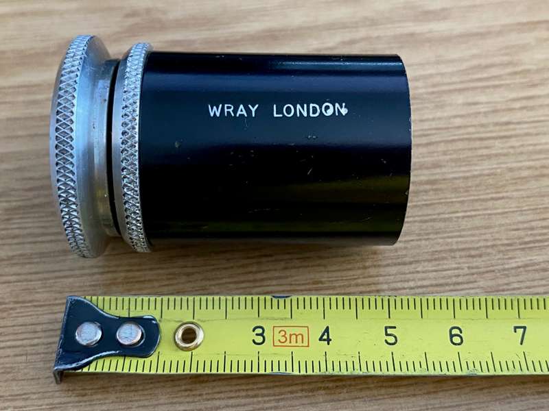 Wray London eyepiece with mount/tube, may be for a microscope, vintage ,collectors item