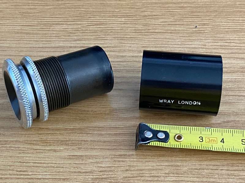 Wray London eyepiece with mount/tube, may be for a microscope, vintage ,collectors item