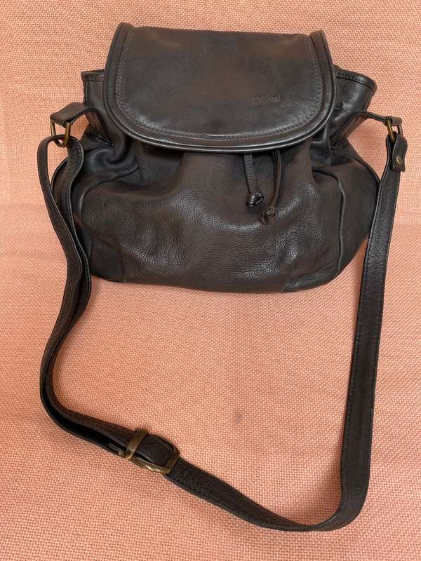 BIRACCI Women leather bag black, made in Italy , in good condition, from the 80s, vintage