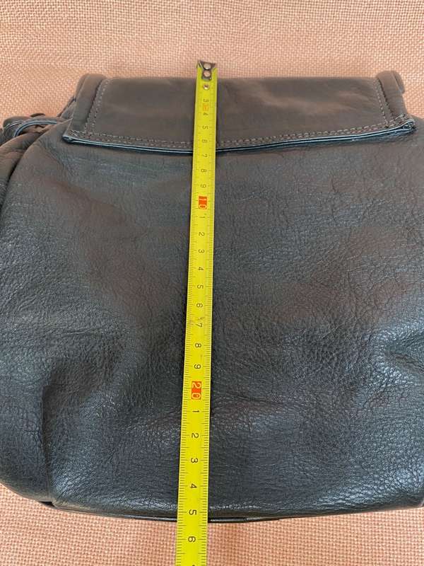 BIRACCI Women leather bag black, made in Italy , in good condition, from the 80s, vintage