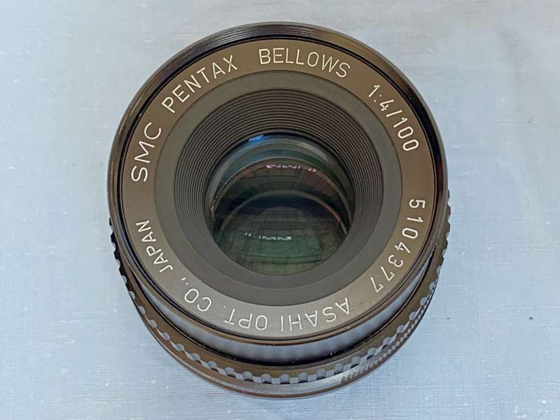 Asahi Pentax SMC Bellows 100mm / 4.0 , P/K mount , BW KR 1.5 skyfilter, Sunshade