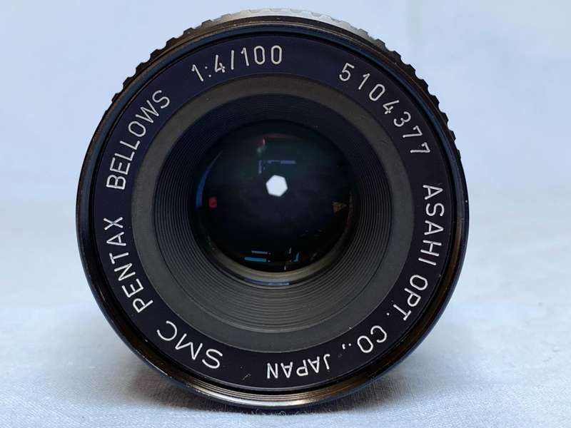 Asahi Pentax SMC Bellows 100mm / 4.0 , P/K mount , BW KR 1.5 skyfilter, Sunshade