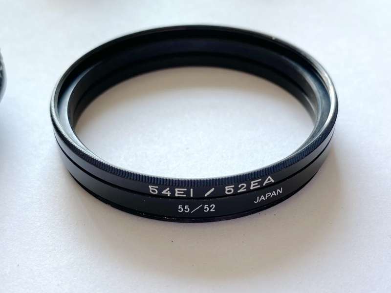 Macro +8 dioptrin filter, filter, 54mm (54 EI) incl. 2 x Adapterring (54EI-52EA) (55/52), close up,