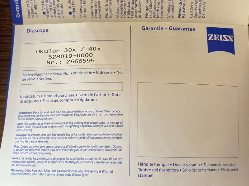 ZEISS DIASCOPE 85 T FL + 40x Ocular, made in germany, spotting scope for birding or shooting
