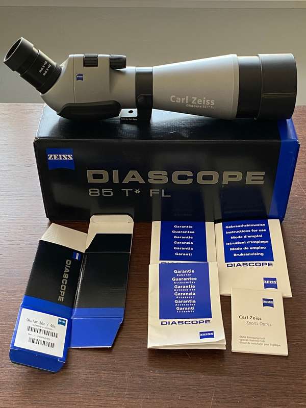 ZEISS DIASCOPE 85 T FL + 40x Ocular, made in germany, spotting scope for birding or shooting