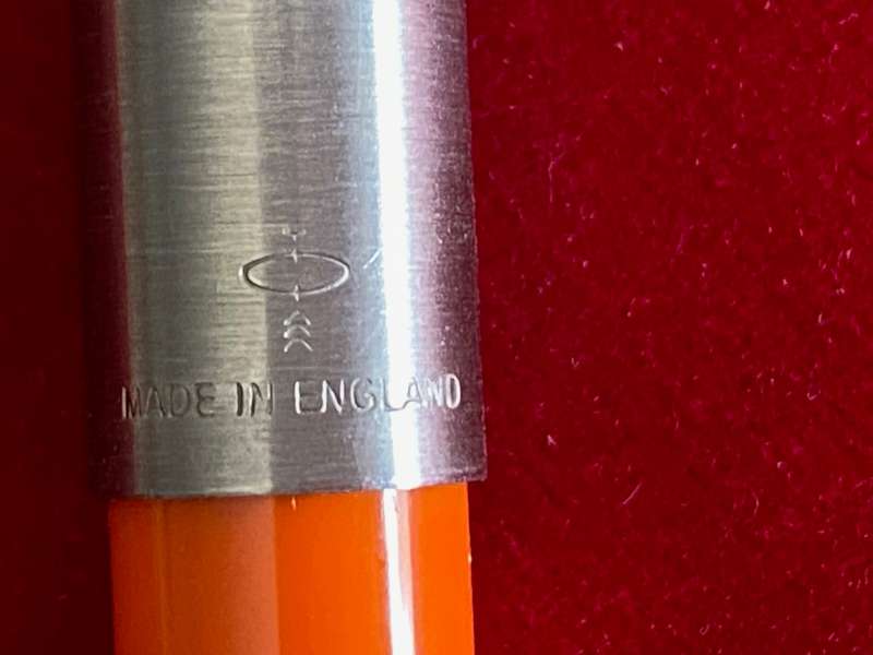 Parker Pen, orange, made in England , collectors item
