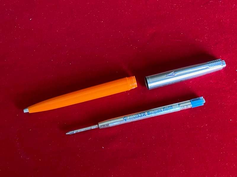 Parker Pen, orange, made in England , collectors item