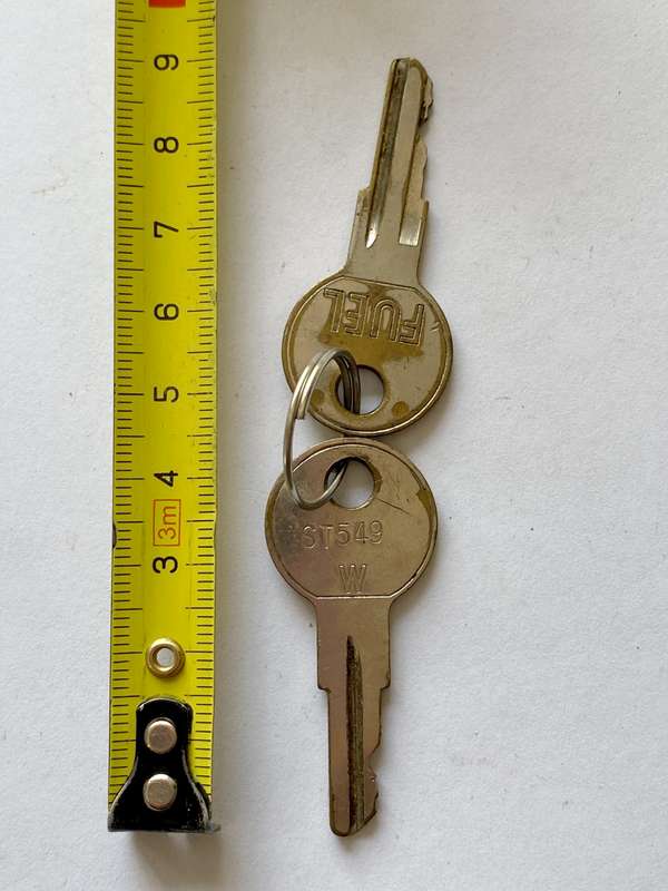 Fuel key 2x, vintage,collectors item