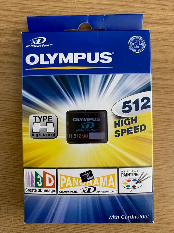 Olympus XD Card 512MB panorama , never used , in original box