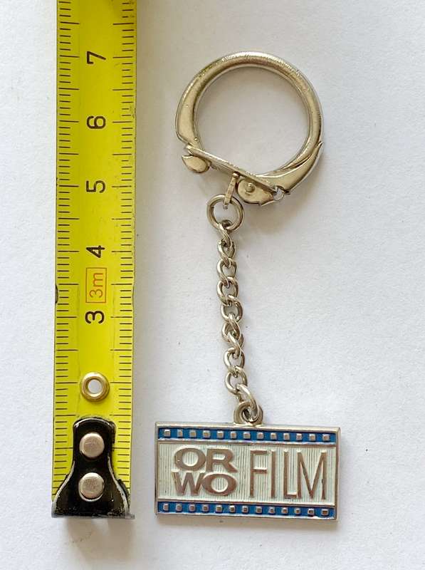 VINTAGE ORWO FILM Keyring from approx. 1960s VEB FILMFABRIK WOLFEN , LOT A, collectors item