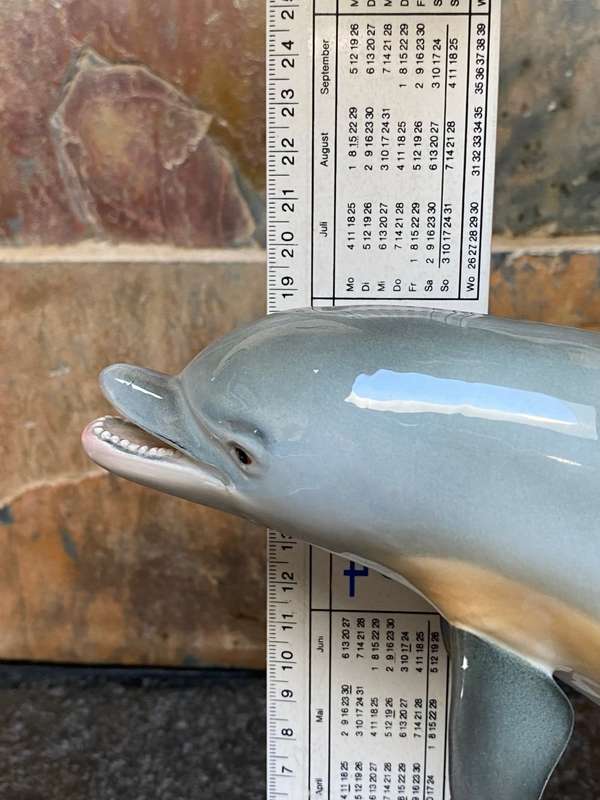 Hummel Goebel Dolphin porcelaine 36811-21, from the 80s, Made in W.Germany, rare, collectors item