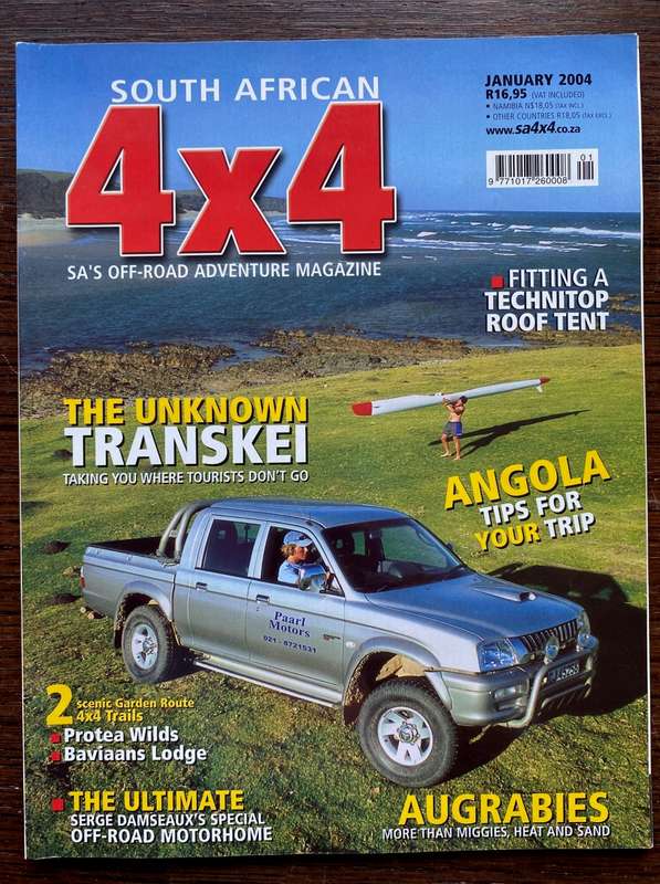 4x Car Magazine SA 4x4 Lot 13: Sept 2005 +Jan 2004, April 2016 +April 2014 vintage, collectors item,