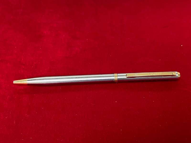 LANCE ball pen, silver gold colour, blue ink, Cullmann ,collectors item,rare, vintage, from the 70s