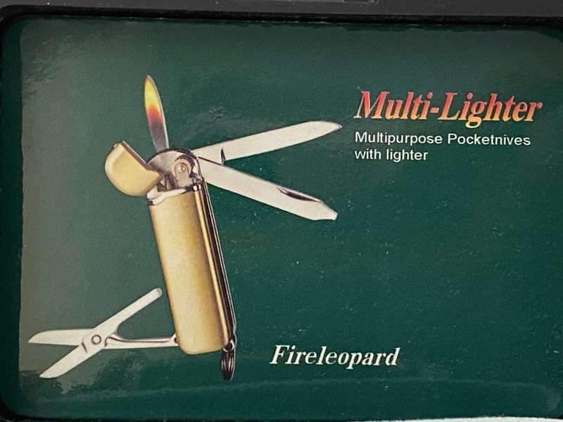 Vintage Stainless Steel Tool : lighter, knife , Kyocera, unused still in original box, new