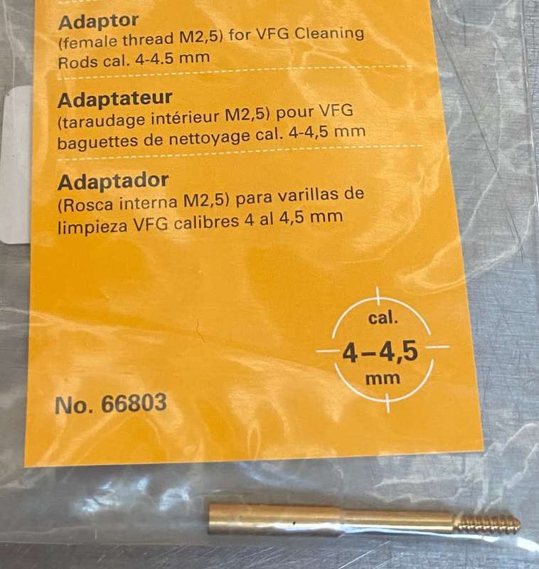 Rifle Cleaning Rod 84cm long with VFG Adapter for Cal. 4-4.5mm  from Germany