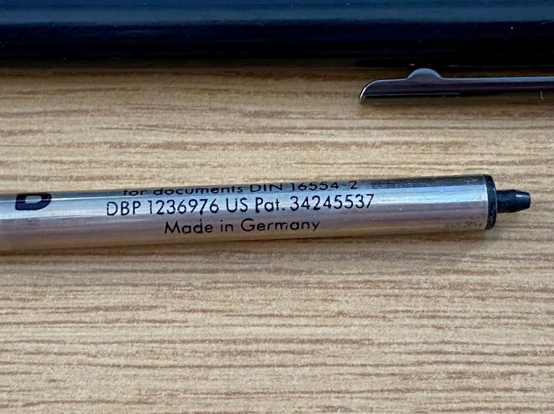 LAMY Ball Pen black metal from Germany, black ink, vintage, approx. from the 90s, collectors item