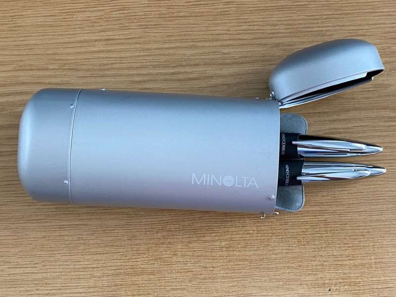 Nino Cerruti Pen Set (MINOLTA - PHOTO)  Ball pen + Fountain Pen,collectors item