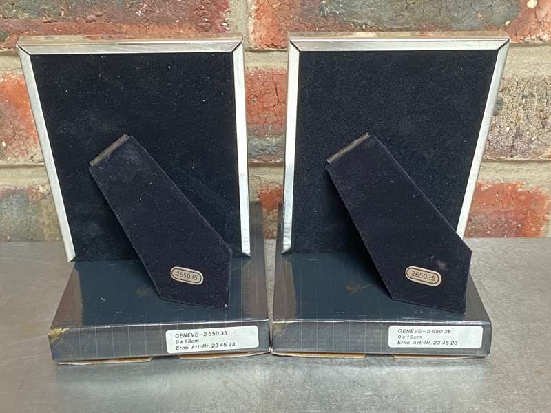 Erno Photo Frame Geneve Lot,metal,silver gold colour, from Germany,new,unused, for photo size 9x13cm