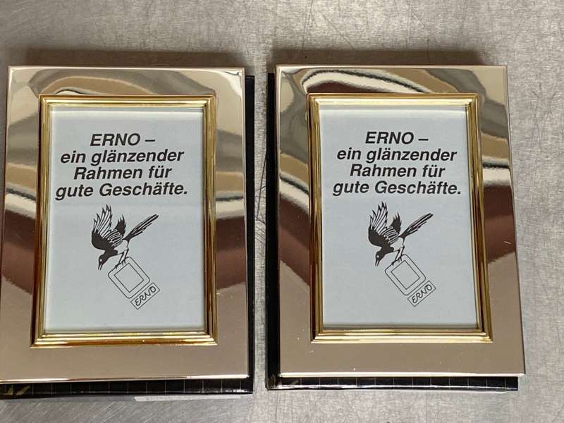 Erno Photo Frame Geneve Lot,metal,silver gold colour, from Germany,new,unused, for photo size 9x13cm