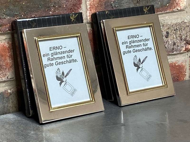 Erno Photo Frame Geneve Lot,metal,silver gold colour, from Germany,new,unused, for photo size 9x13cm