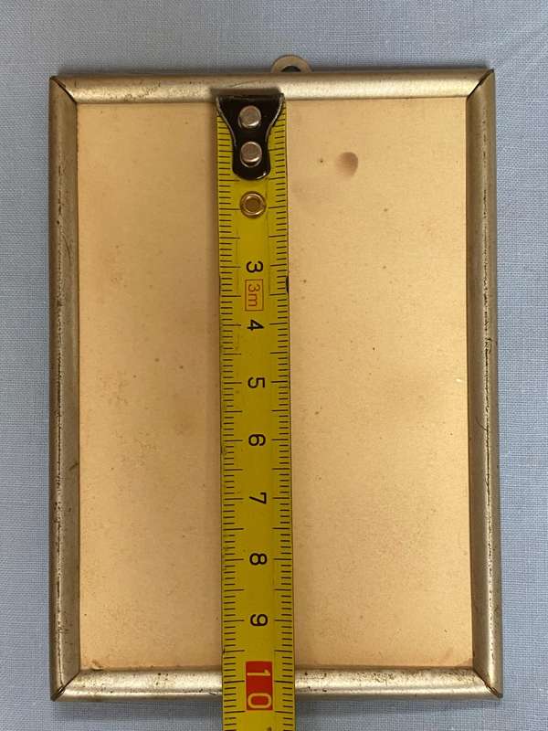Vintage photo frame lot : victorian brass oval, made in Italy + Red leather frame, aluminium frame