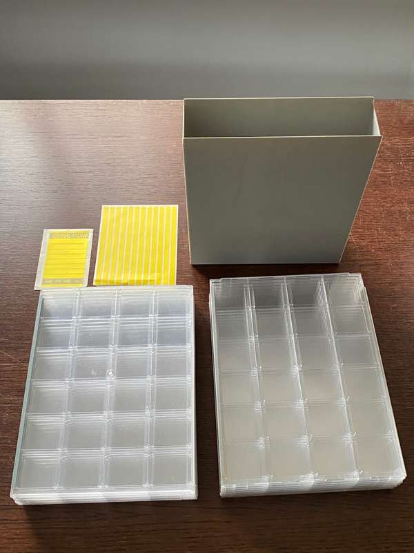 10 x Kunze Journal 24 slide archive sheets (24x36mm framed slides or coins) Lot 2