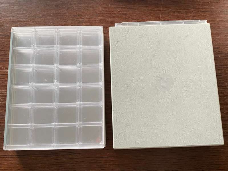 10 x Kunze Journal 24 slide archive sheets (24x36mm framed slides or coins) Lot 2