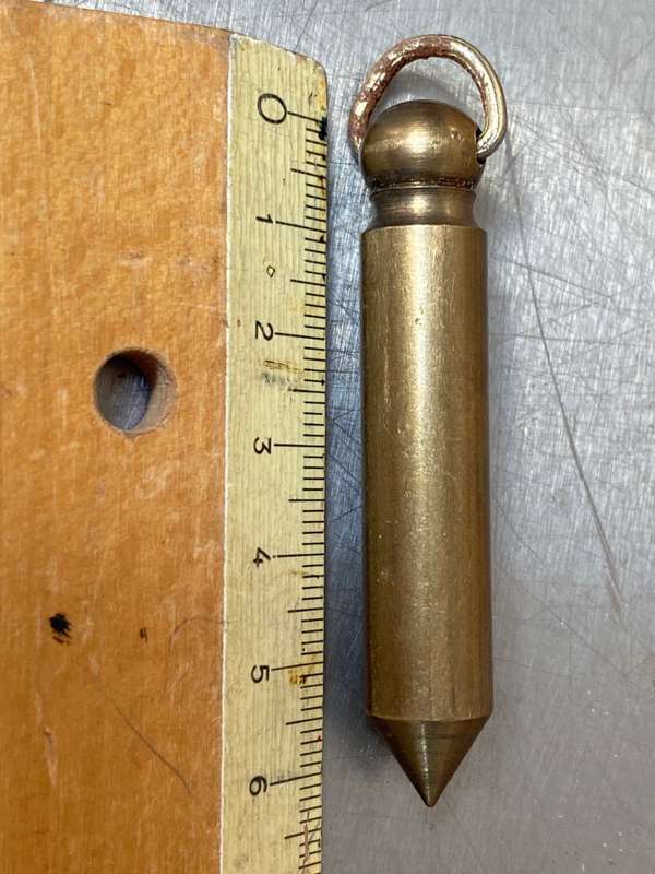 Plumb bob vintage brass