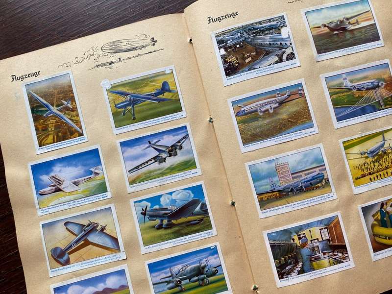 Vintage Collectors item 1952 : Vom Wikinger-Schiff zum Düsenjäger (From Viking ship to jet figh...