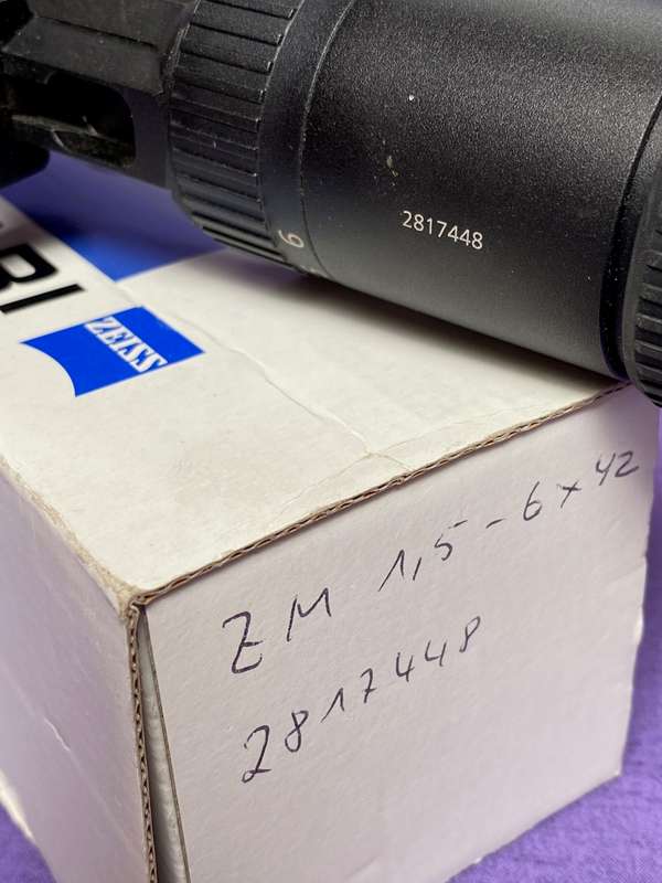 ZEISS DIAVARI ZM 1.5-6X42 T GERMANY Rifle scope
