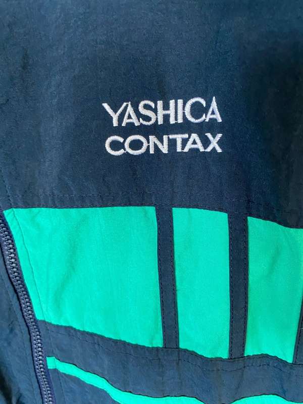 Vintage CONTAX YASHICA  Tracksuit, blue , from 1991, collectors item, in good condition,size L