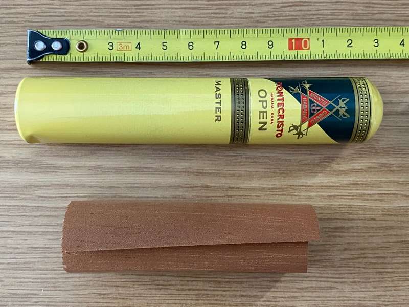 1 x Empty alumium container for Habanos montecristo master  cigarette , vintage
