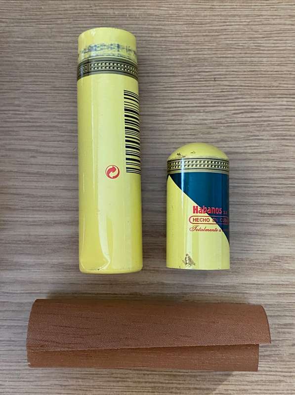 1 x Empty alumium container for Habanos montecristo master  cigarette , vintage
