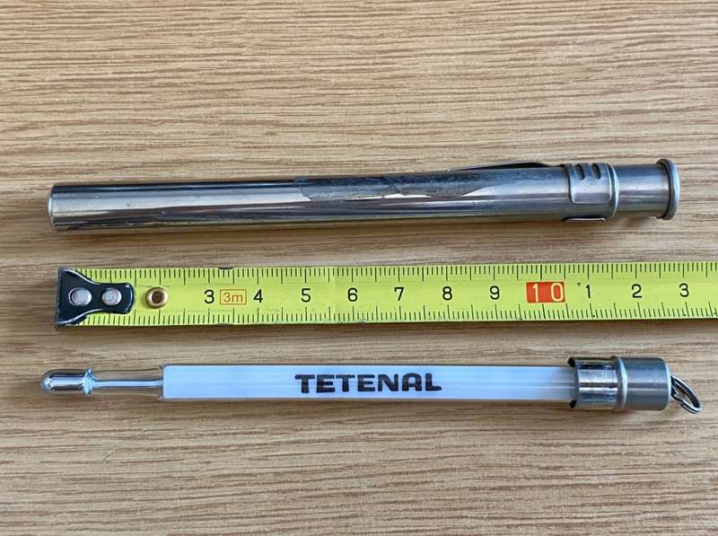 TETENAL Thermometer in metal case, photo lab, LOT 2 , vintage, approx. from the 50s/60s