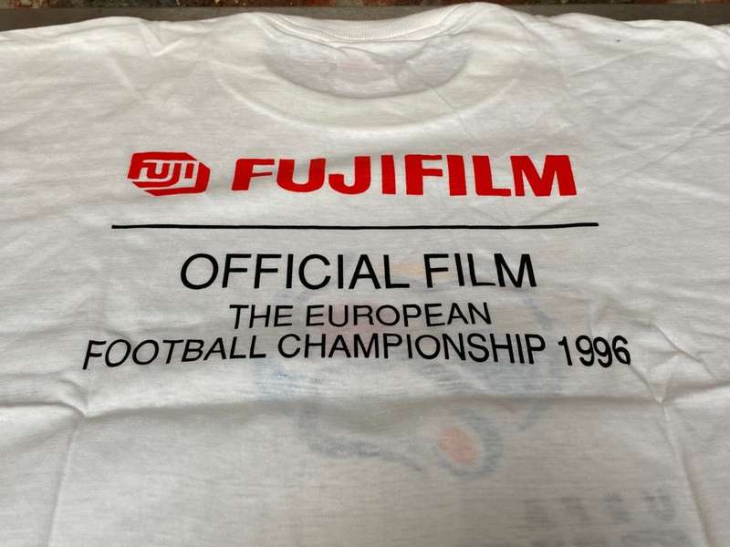 Fujifilm T-Shirt UEFA EURO 96 (1996) white , still new , size XL , from Germany