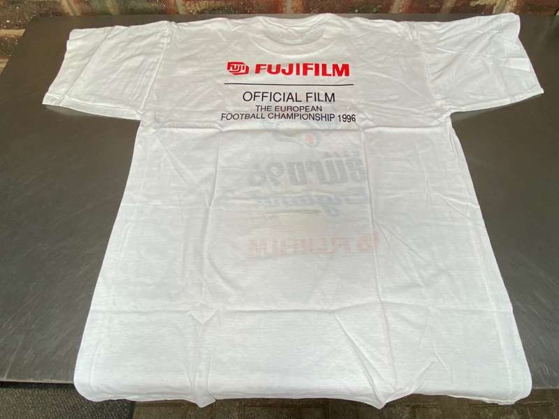 Fujifilm T-Shirt UEFA EURO 96 (1996) white , still new , size XL , from Germany