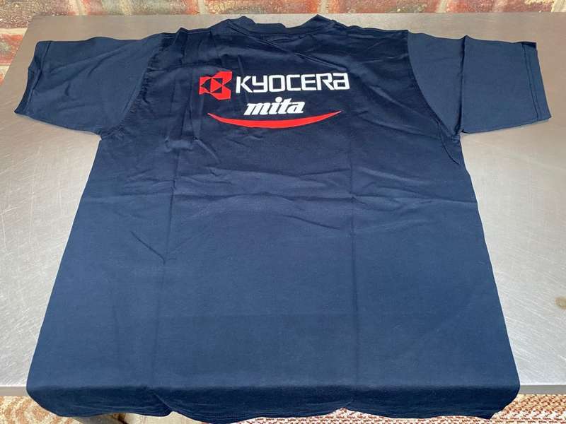 Kyocera Mita T-Shirt dark blue , size M - but more like size L , like new, vintage, collectors item