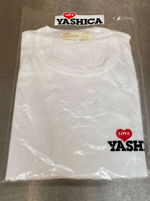 Love Yashica T-Shirt white , size XL - but more like size L , like new, vintage, collectors item